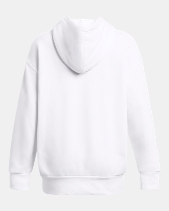 Dameshoodie UA Essential Fleece Oversized, White, pdpMainDesktop image number 4